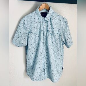 Howler Brothers Light Blue Floral Casual Shirt